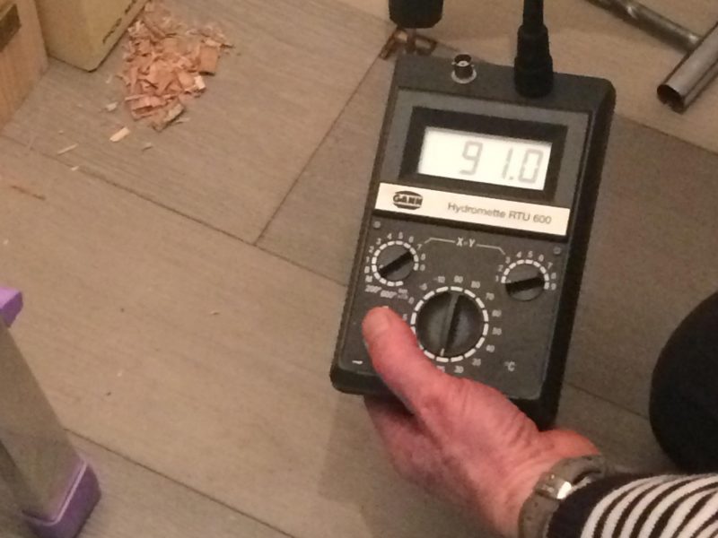 Umidità del massetto - Indagine preliminare sull’umidità del massetto di posa pavimenti in legno